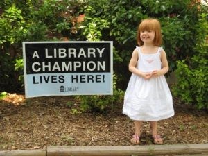 A Library Champion Lives Here: This Photo by Unknown Author is licensed under CC BY-NC-SA