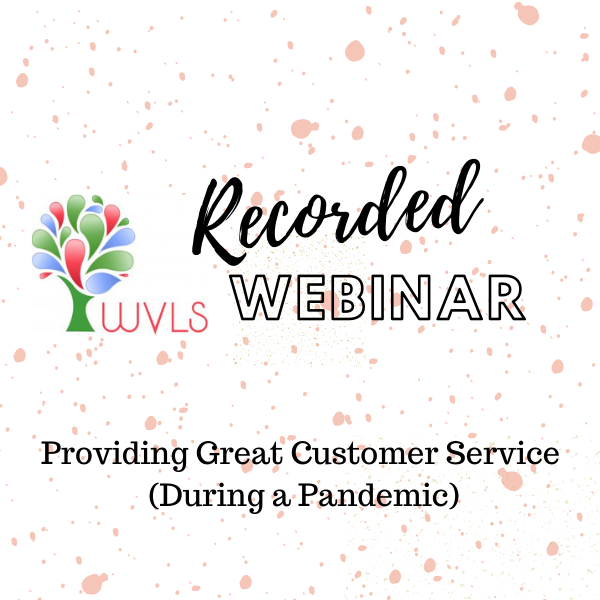 Recorded Webinar on Customer Service Available