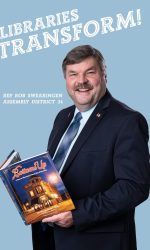 Ron Swearingen Assembly District 34 - Libraries Transform poster