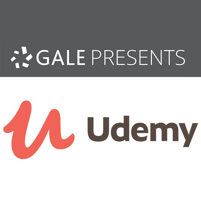 Gale Presents: Udemy<br />
online learning platform